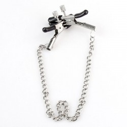 Pinces tétons réglables avec chainette