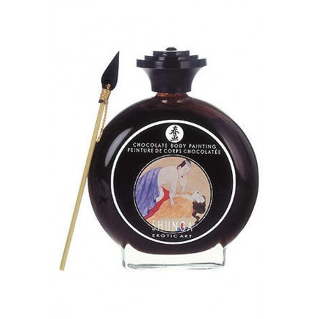 Peinture sur corps au chocolat