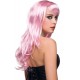 Perruque rose cheveux longs