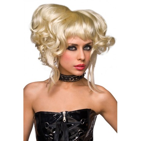 Perruque blonde stylée