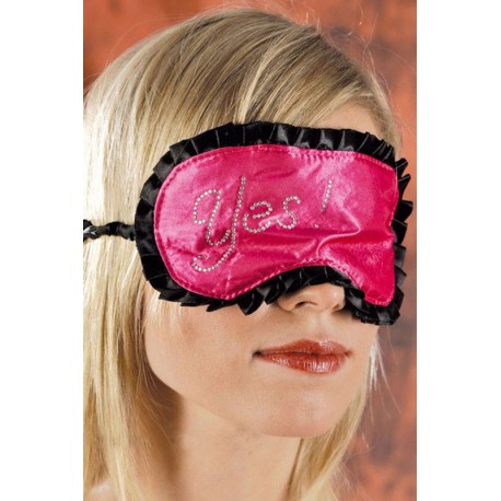 Masque rose et noir