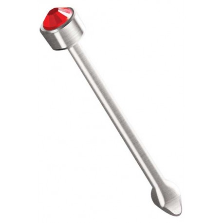 Sceptrum tige d'urètre avec strass rouge