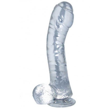 Gode souple prépuce Cristal