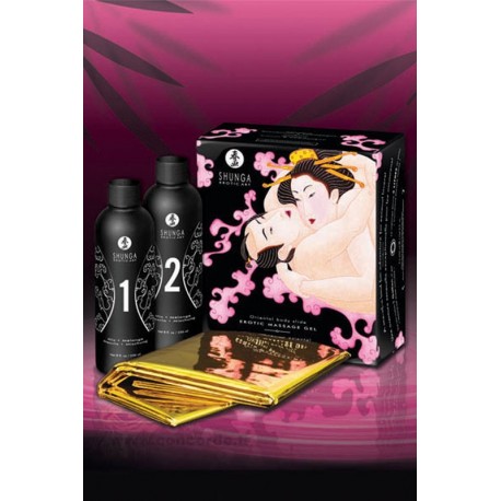 Coffert de massage SHUNGA parfum fraise