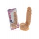 Gros gode réaliste ventouse avec testicules - 21.5cm