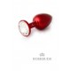 Rosebud en Alu rouge Swarovski cristal by Julian Snelling