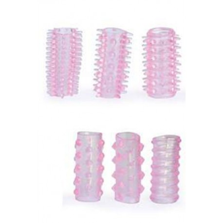 Coffret 6 gaines pénis à picots